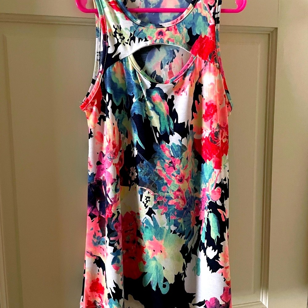 Floral Multicolor Kids Tank Top